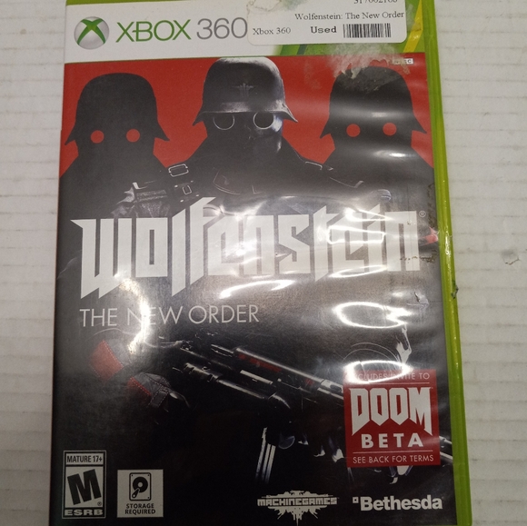 Wolfenstein The New Order Microsoft Xbox 360 Battlefield, Battle, Video Game - Picture 1 of 13